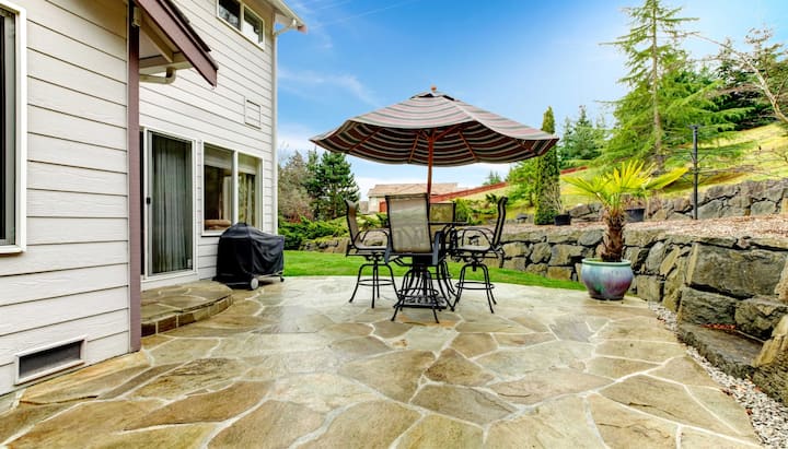 Beautifully Textured and Patterned Concrete Patios in El Paso